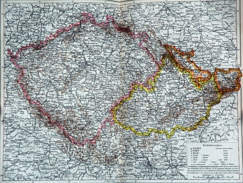 Bohemia and Moravia in 1892