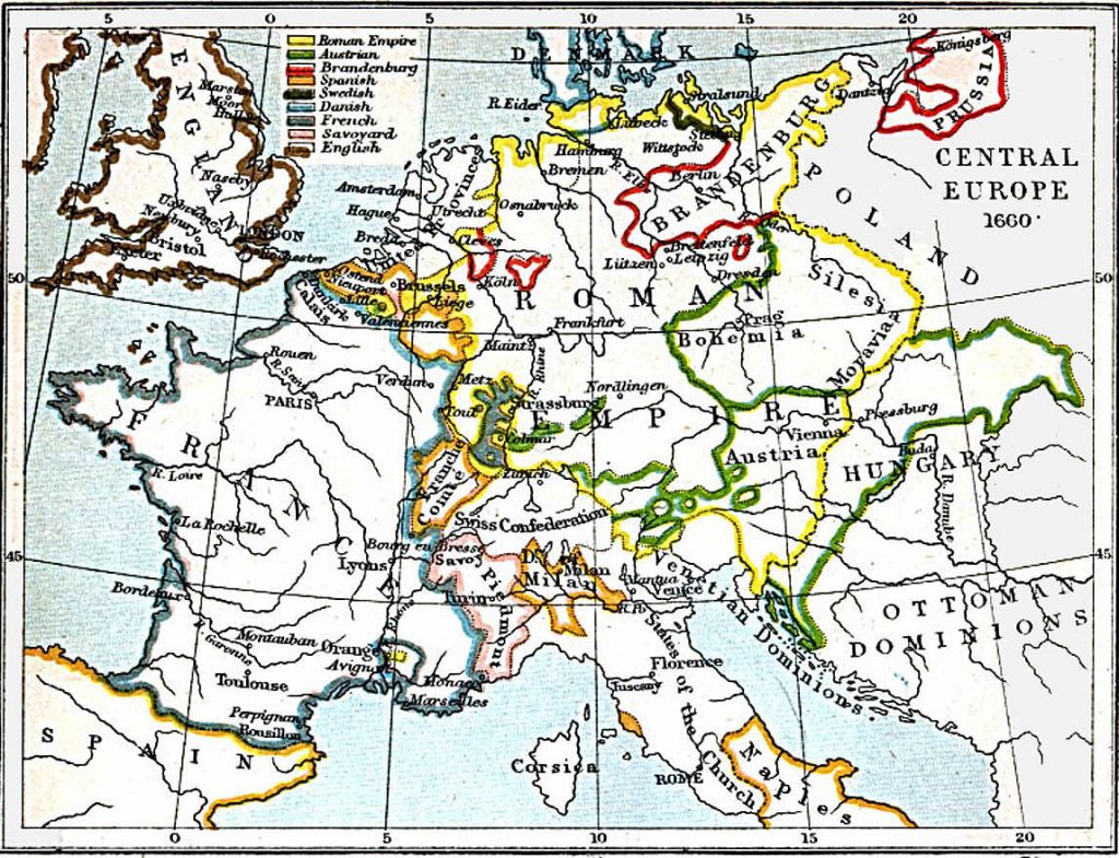 Central Europe in 1660