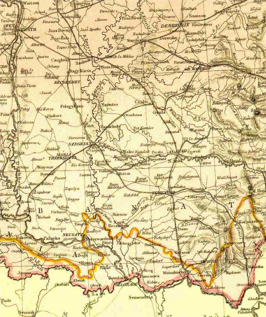 From Blackie & Sons Atlas (Edinburgh, 1882), Scale: 1:2,700,000 or one inch = about 42 miles
